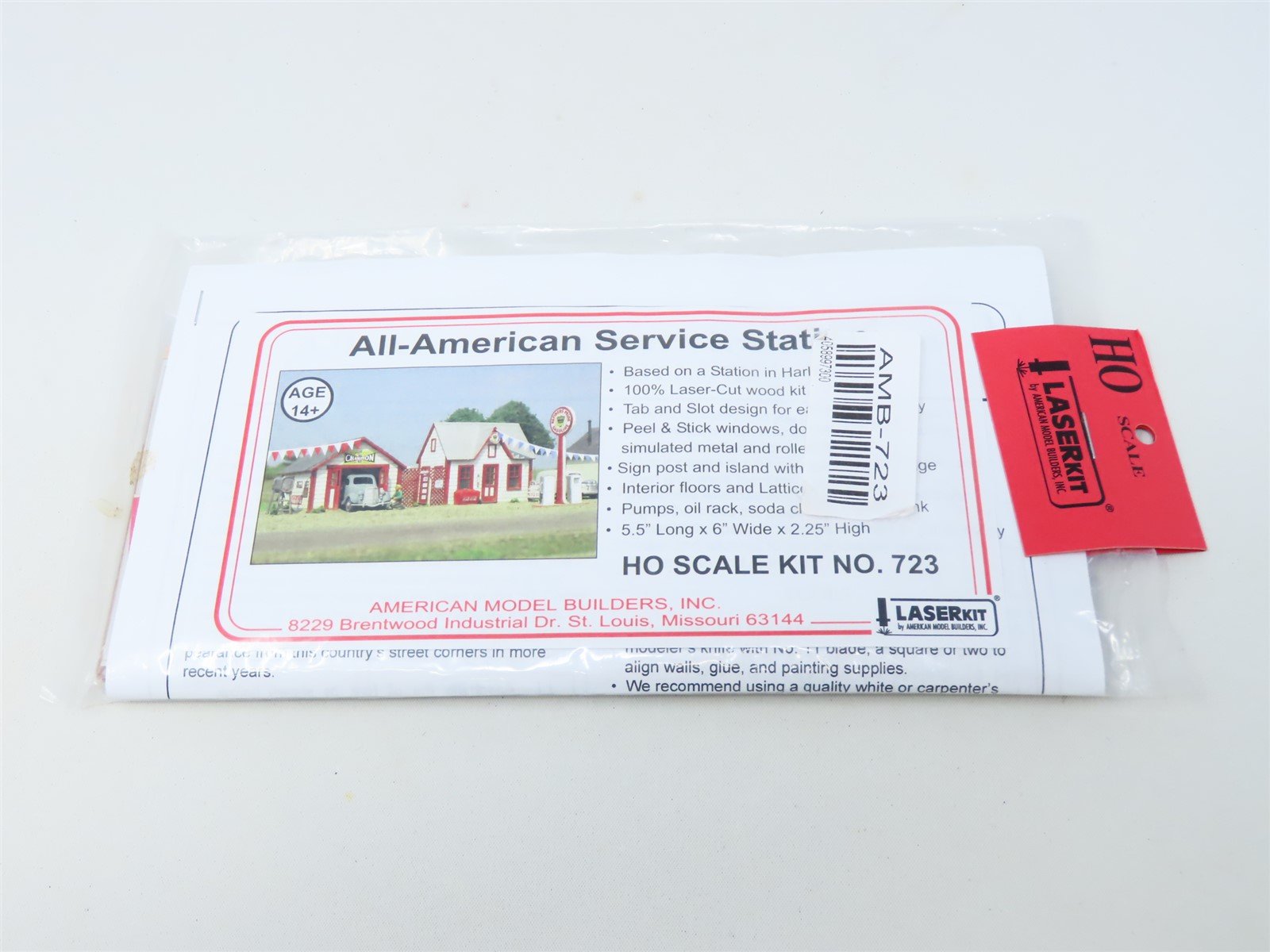 HO 1/87 Scale AMB LaserKit #723 All-American Service Station