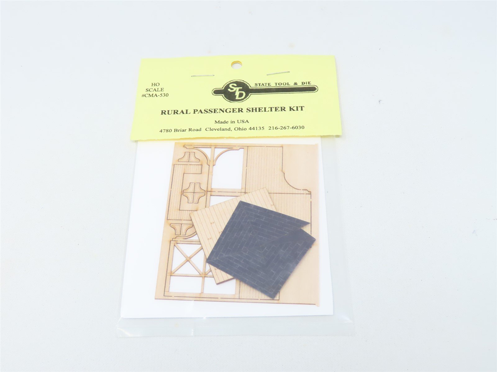 HO 1/87 Scale STD State Tool & Die Kit #CMA-530 Rural Passenger Shelter