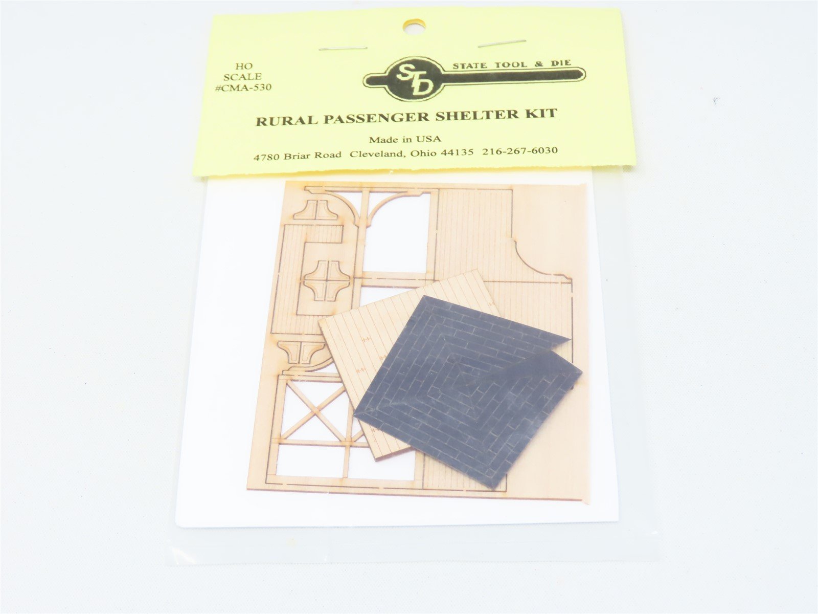 HO 1/87 Scale STD State Tool & Die Kit #CMA-530 Rural Passenger Shelter