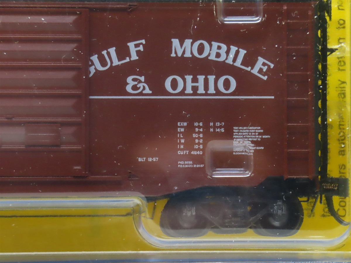 HO Scale Kadee 6003 GM&amp;O Gulf Mobile &amp; Ohio 50&#39; Steel Box Car #9758 Sealed