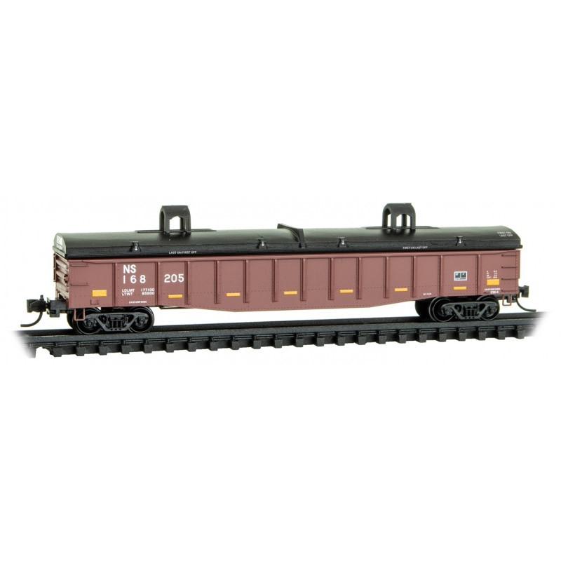 N Micro-Trains MTL 10500461 NS Norfolk &amp; Southern 50&#39; Gondola #168205 w/ Covers