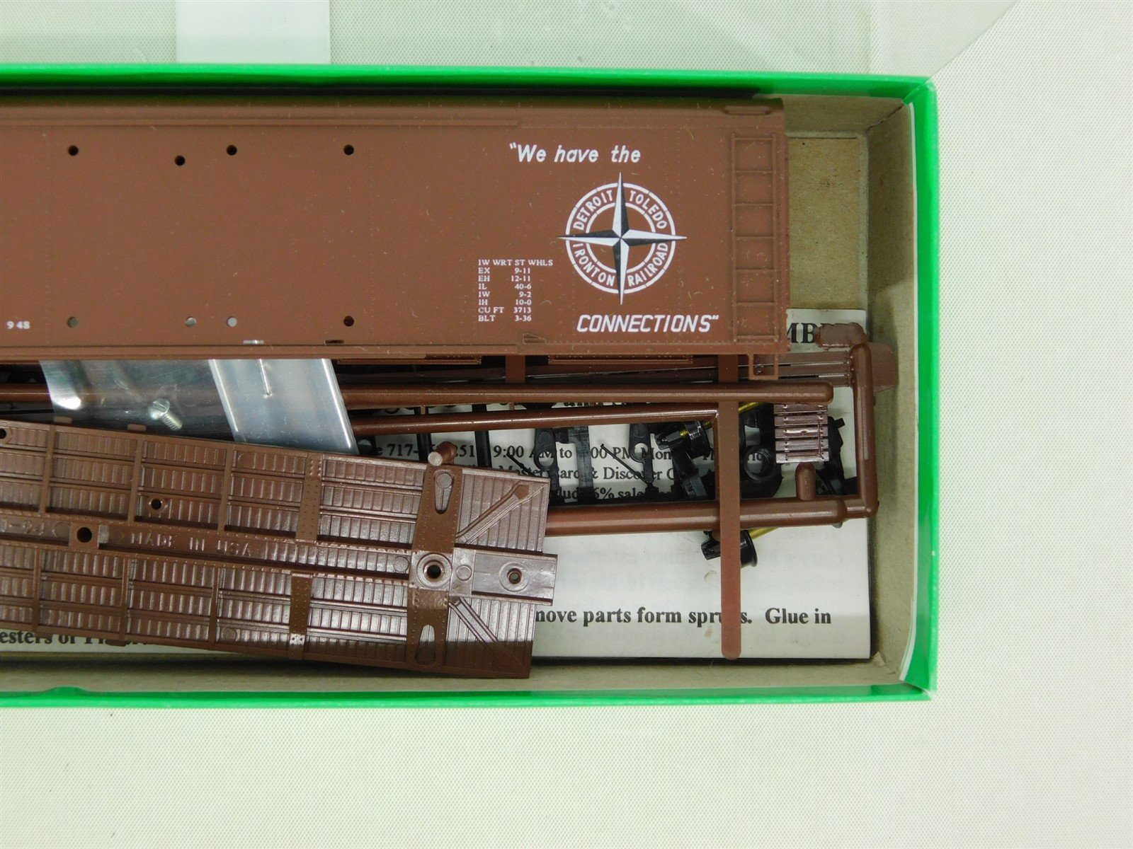 HO Scale Bowser Kit 55348 DTI Detroit Toledo & Ironton Steel Box Car #12301