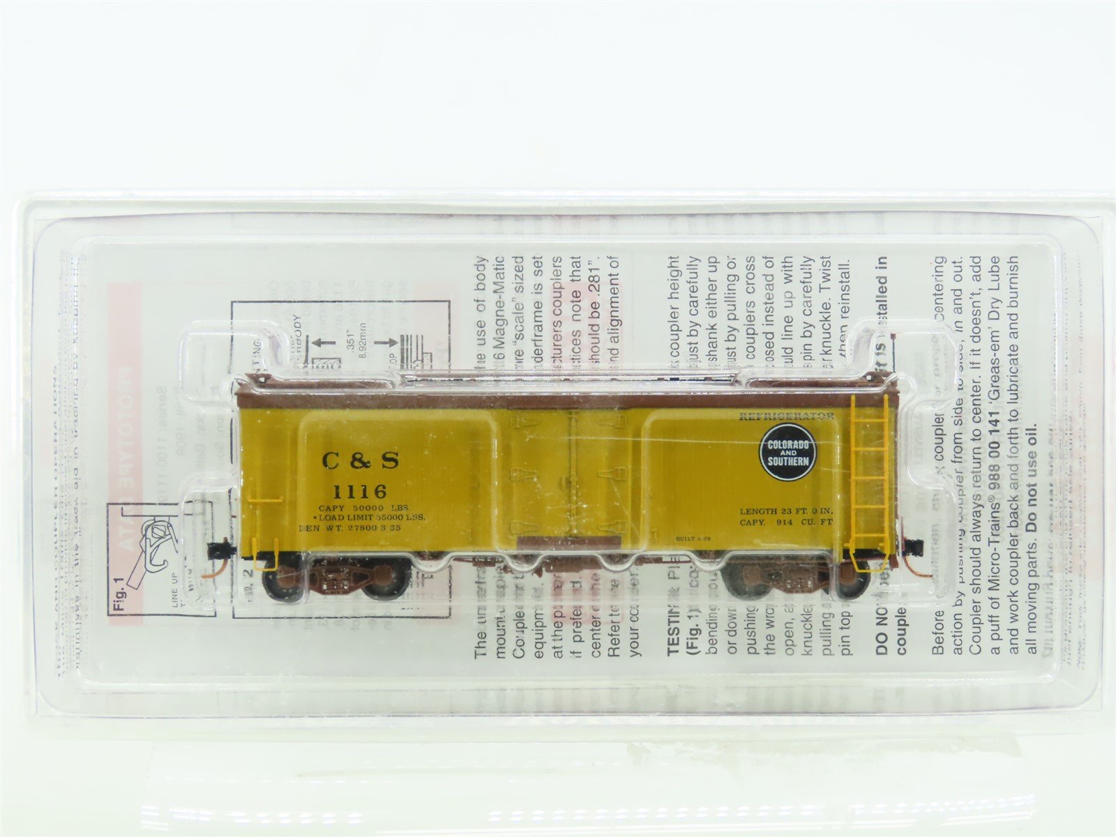 HOn3 Scale Micro-Trains MTL #85000012 C&S Colorado & Southern 30' Reefer #1116