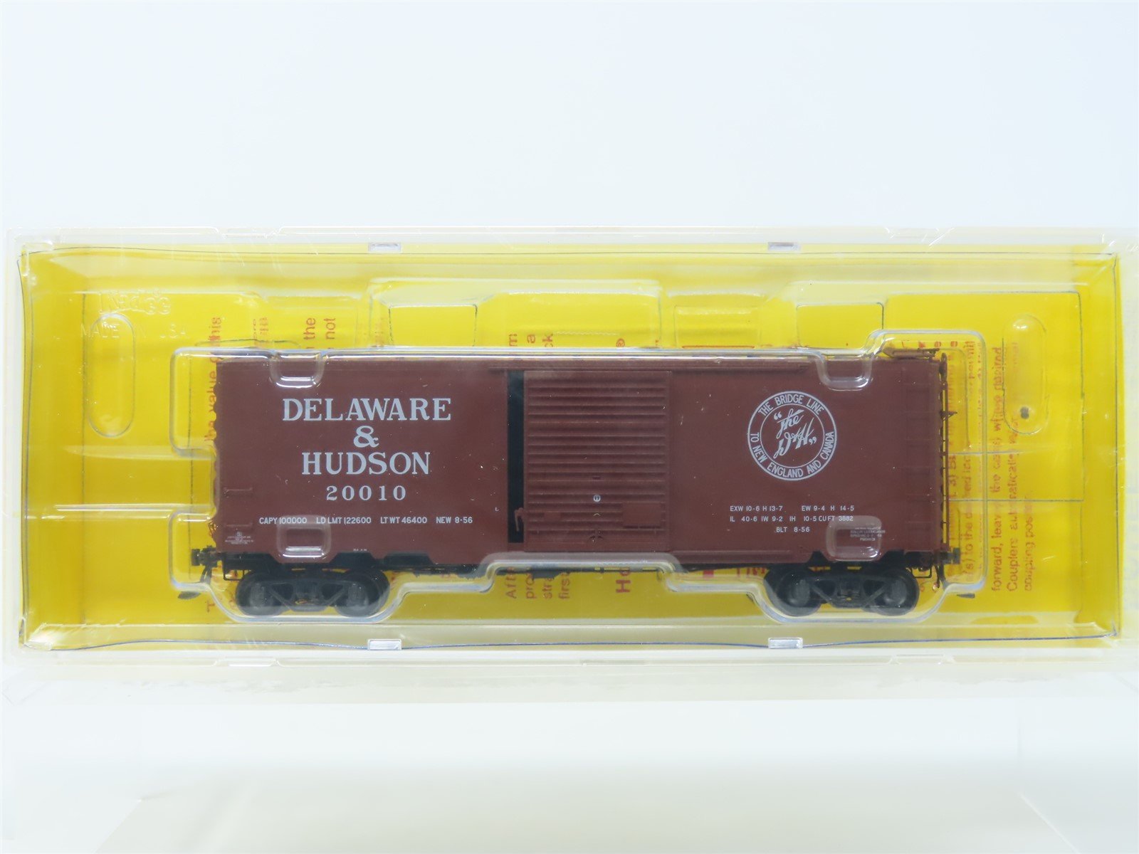 HO Scale Kadee #5248 D&H Delaware & Hudson 40' Box Car #20010 - Sealed