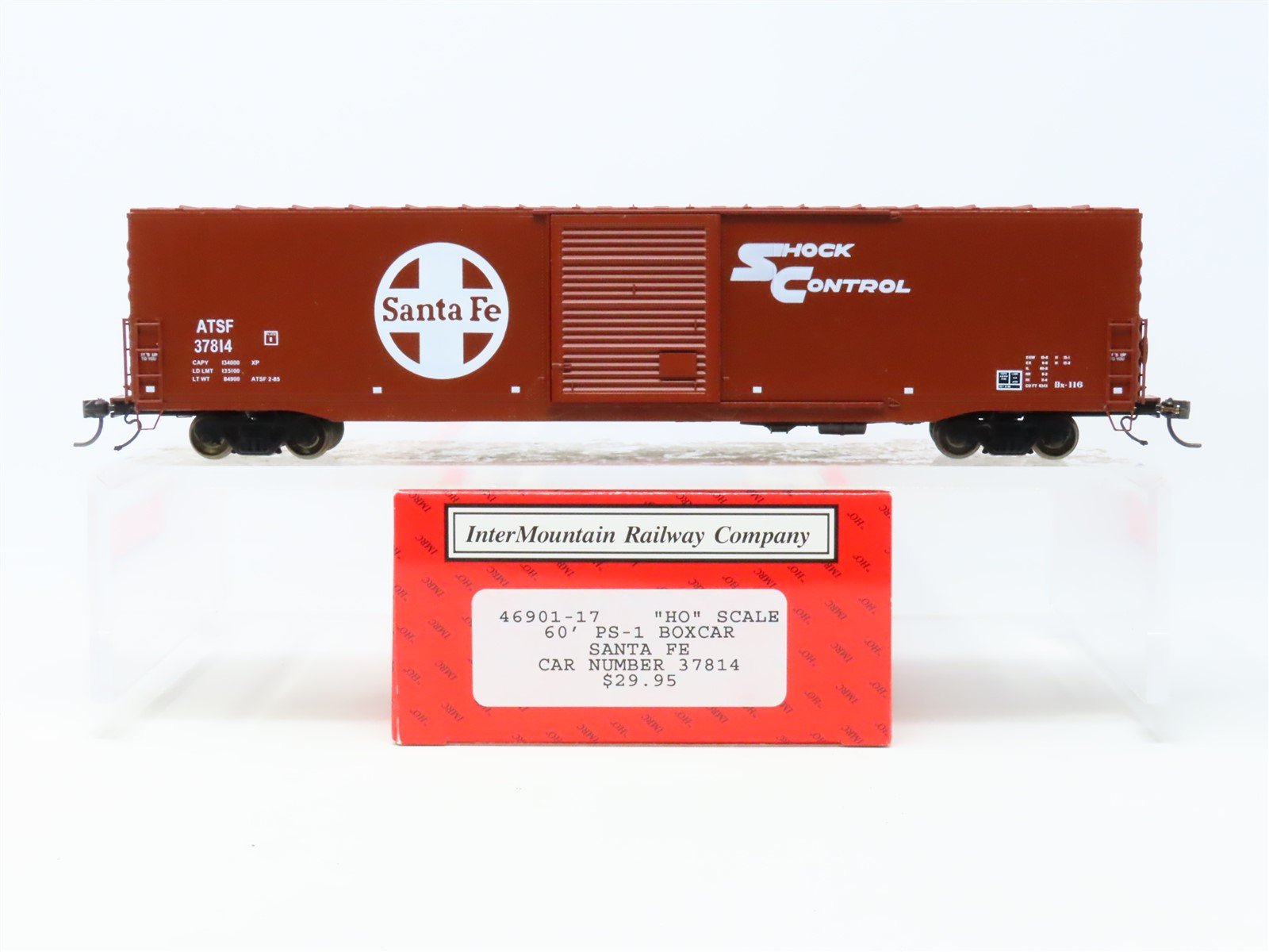 HO Scale InterMountain 46901-17 ATSF Santa Fe "Shock Control" Box Car #37814