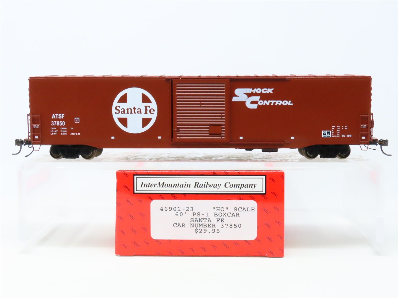 HO Scale InterMountain 46901-23 ATSF Santa Fe "Shock Control" Box Car #37850