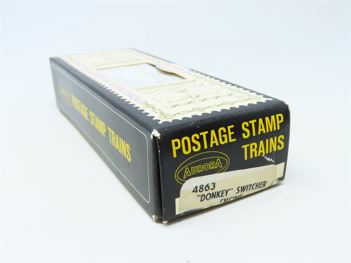 N Scale Aurora Postage Stamp Trains 4863 Unlettered 0-6-0 Donkey Steam Switcher