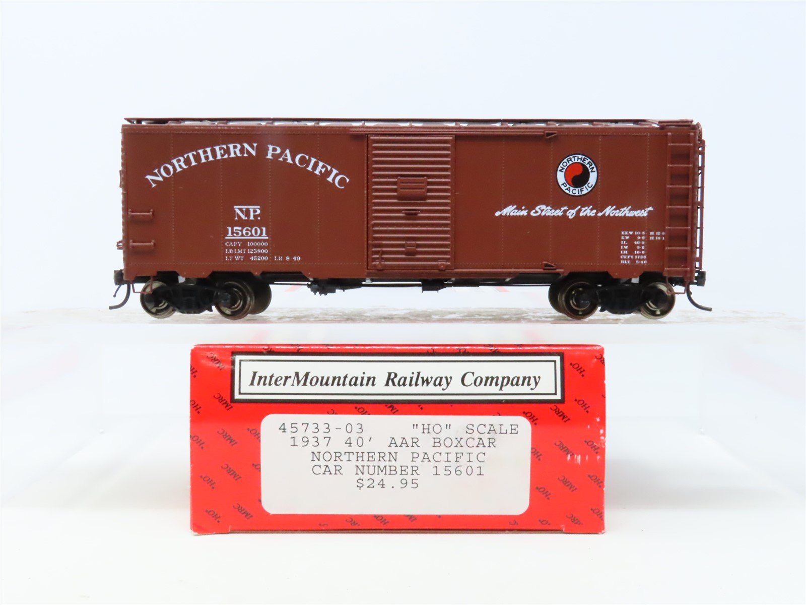 HO Scale InterMountain 45733-03 NP Northern Pacific 40' Steel Box 
