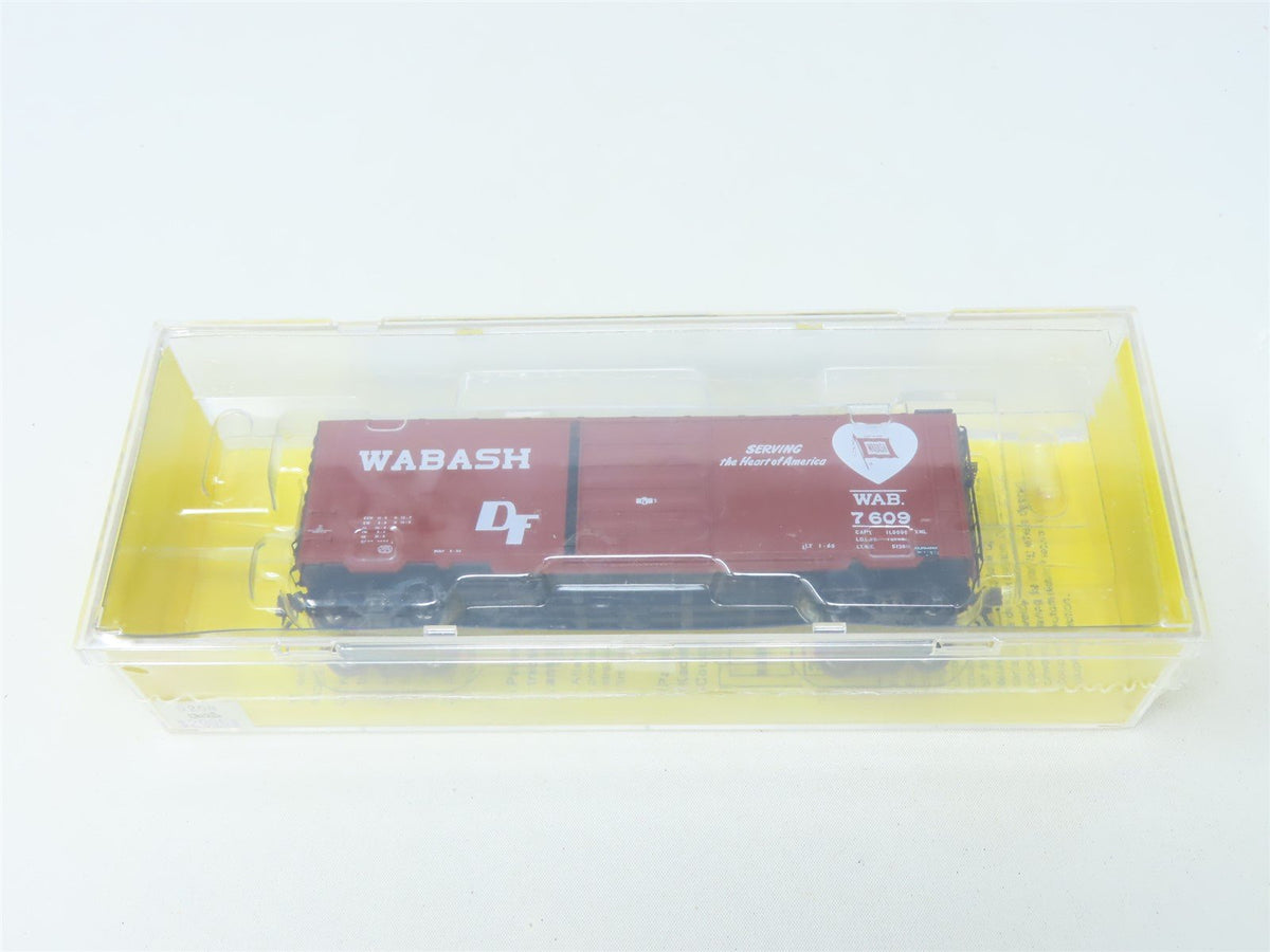 HO Scale Kadee #5208 WAB Wabash 40&#39; Single Door Box Car #7609 - Sealed