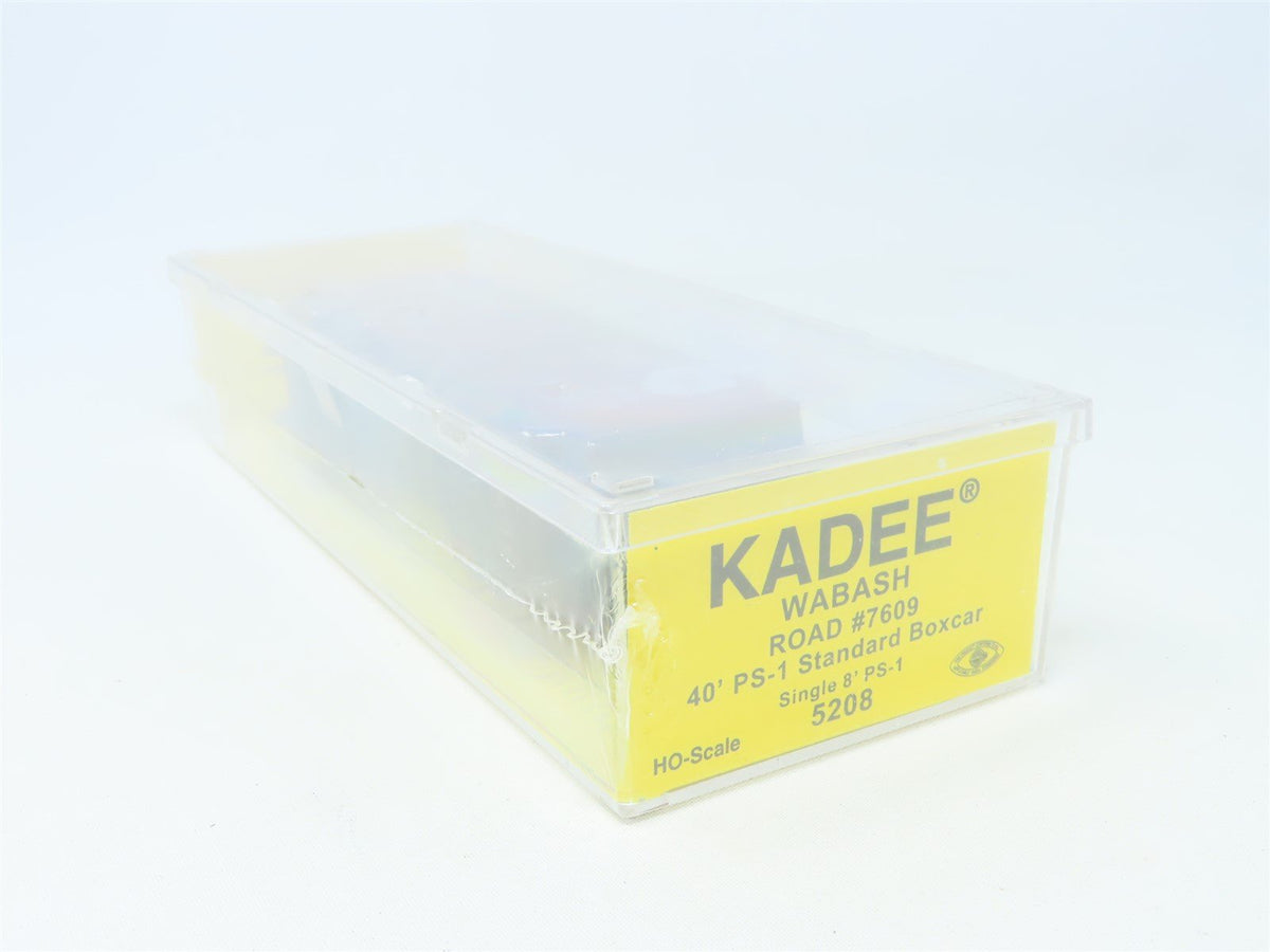 HO Scale Kadee #5208 WAB Wabash 40&#39; Single Door Box Car #7609 - Sealed