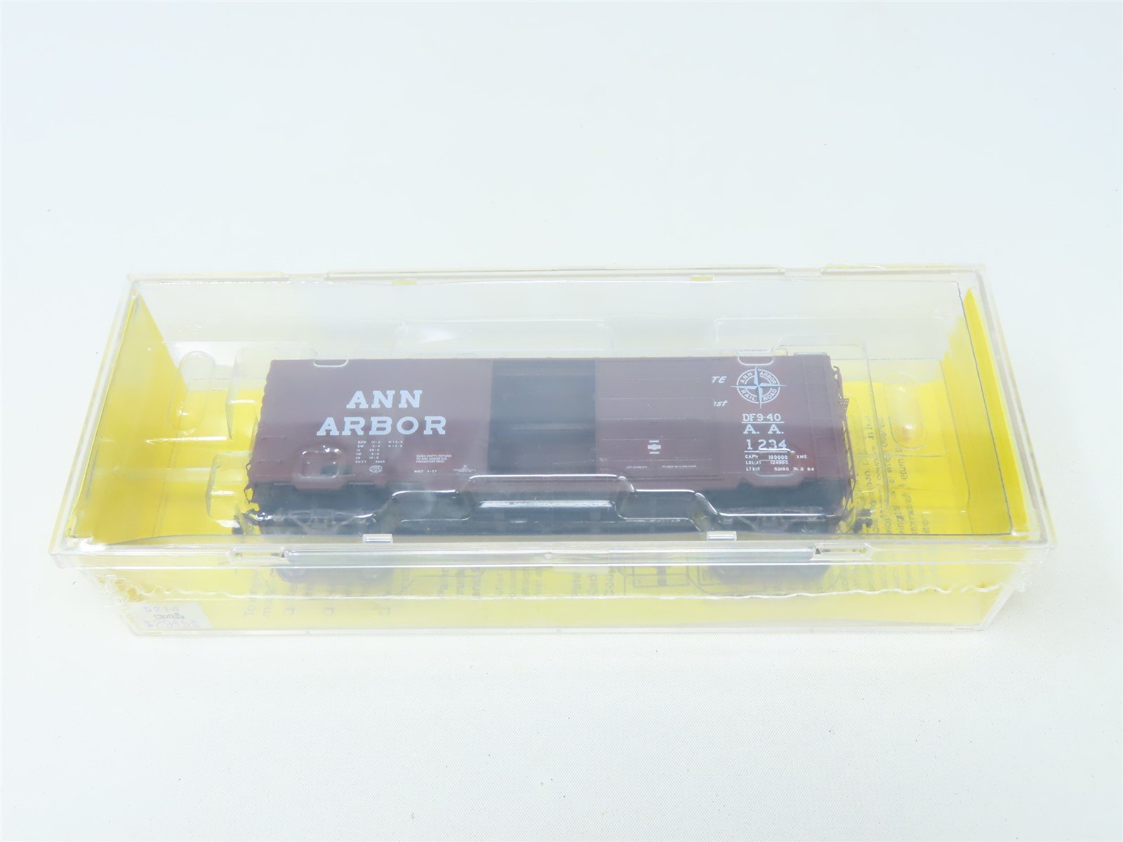 HO Scale Kadee #5214 AA Ann Arbor 40' Single Door Box Car #1234 - Sealed