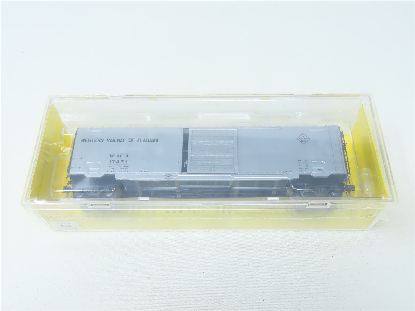 HO Scale Kadee #6203 WofA Western Railway of Alabama 50' Box Car #17254 - Sealed