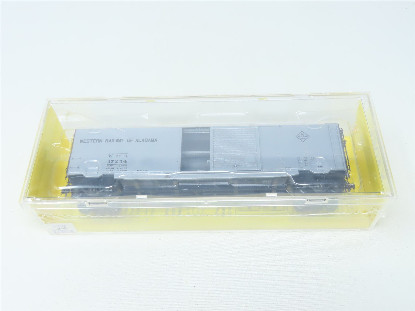 HO Scale Kadee #6203 WofA Western Railway of Alabama 50' Box Car #17254 - Sealed