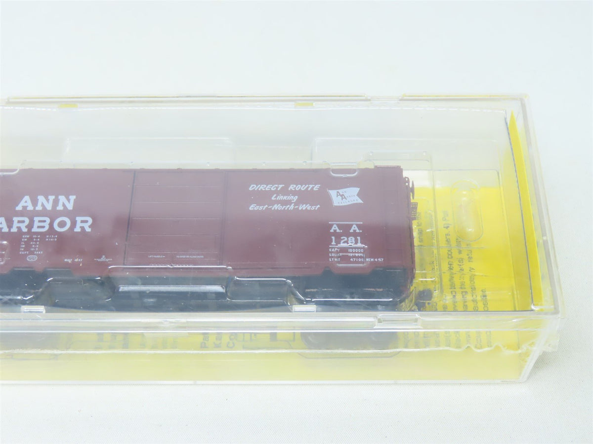 HO Scale Kadee #5226 AA Ann Arbor 40&#39; Single Door Box Car #1281 - Sealed