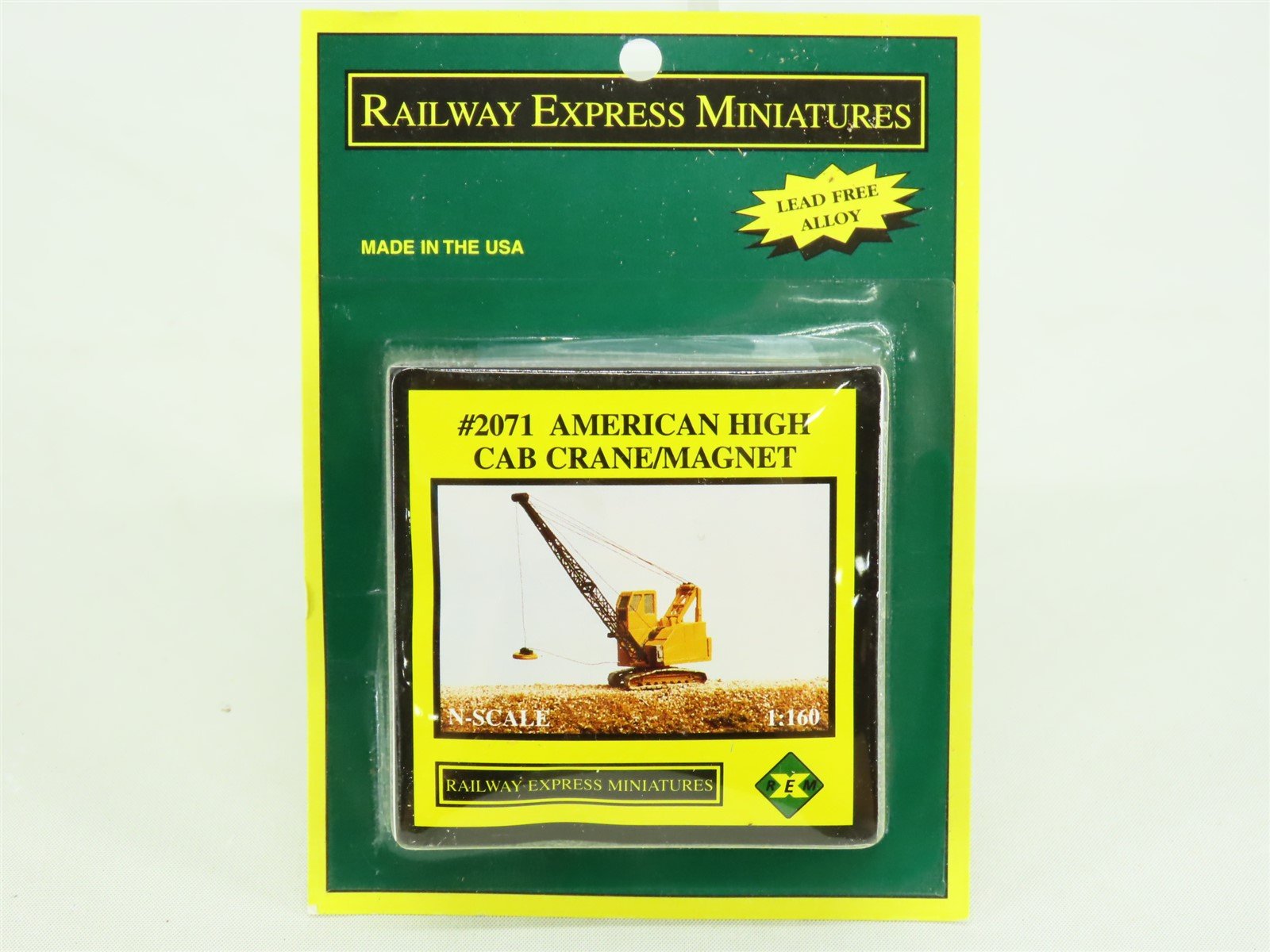 N Scale Railway Express Miniatures Kit #2071 American High Cab Crane/Magnet