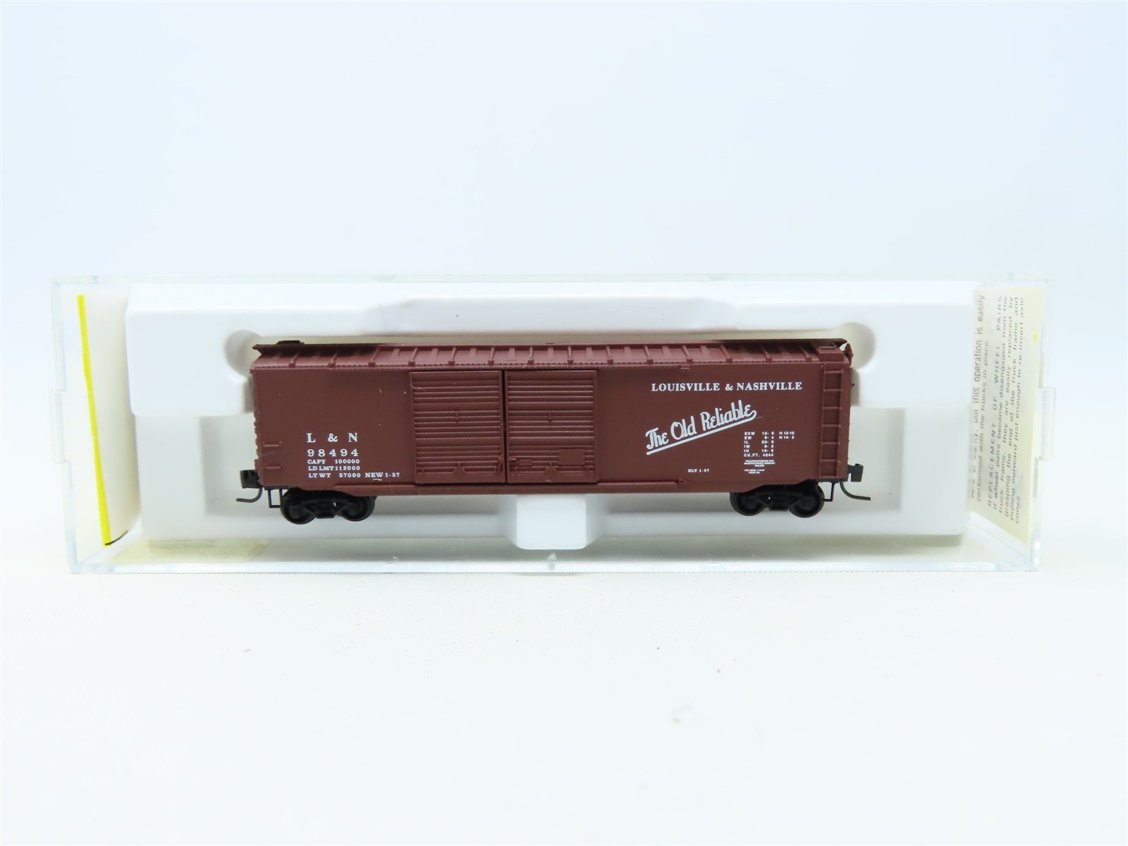 Z Micro-Trains MTL Kadee 13705-2 L&N "Old Reliable" 50' Box Car #98494