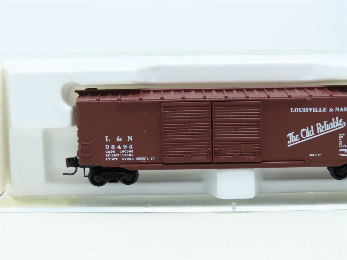 Z Micro-Trains MTL Kadee 13705-2 L&amp;N &quot;Old Reliable&quot; 50&#39; Box Car #98494