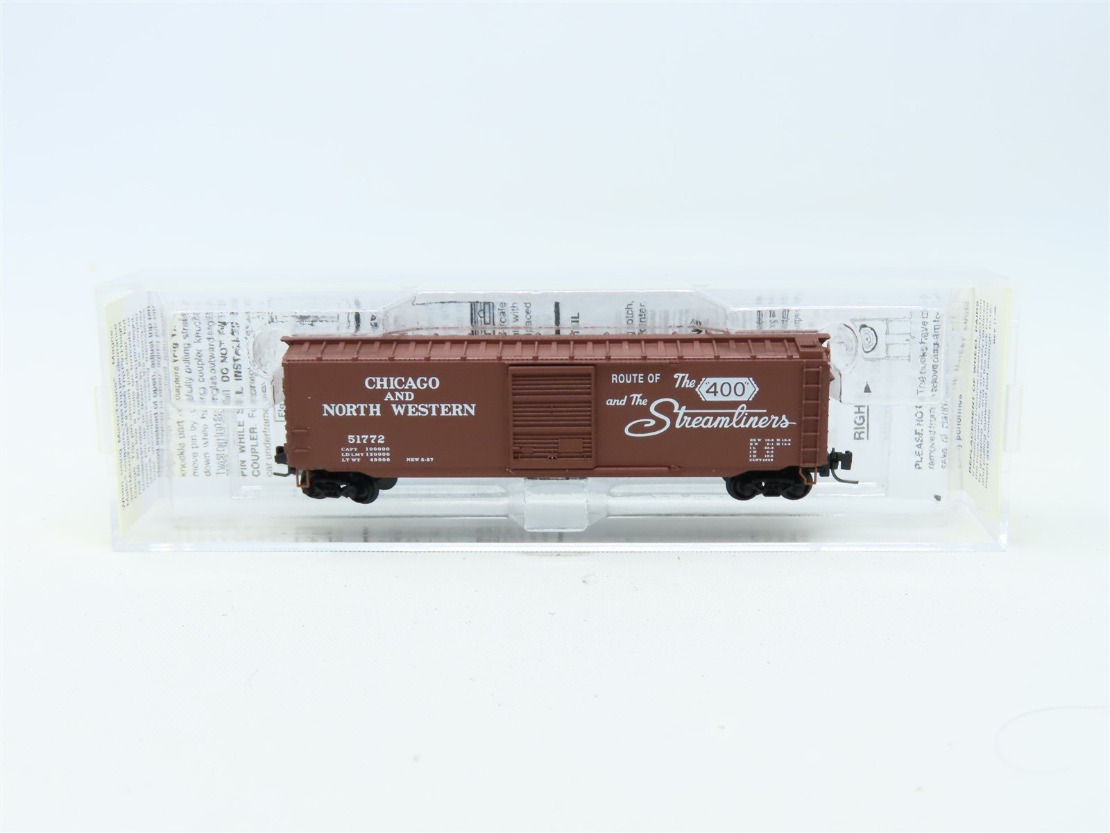 Z Micro-Trains MTL 505 00 232 C&NW "The 400 & The Streamliners" Box Car #51772