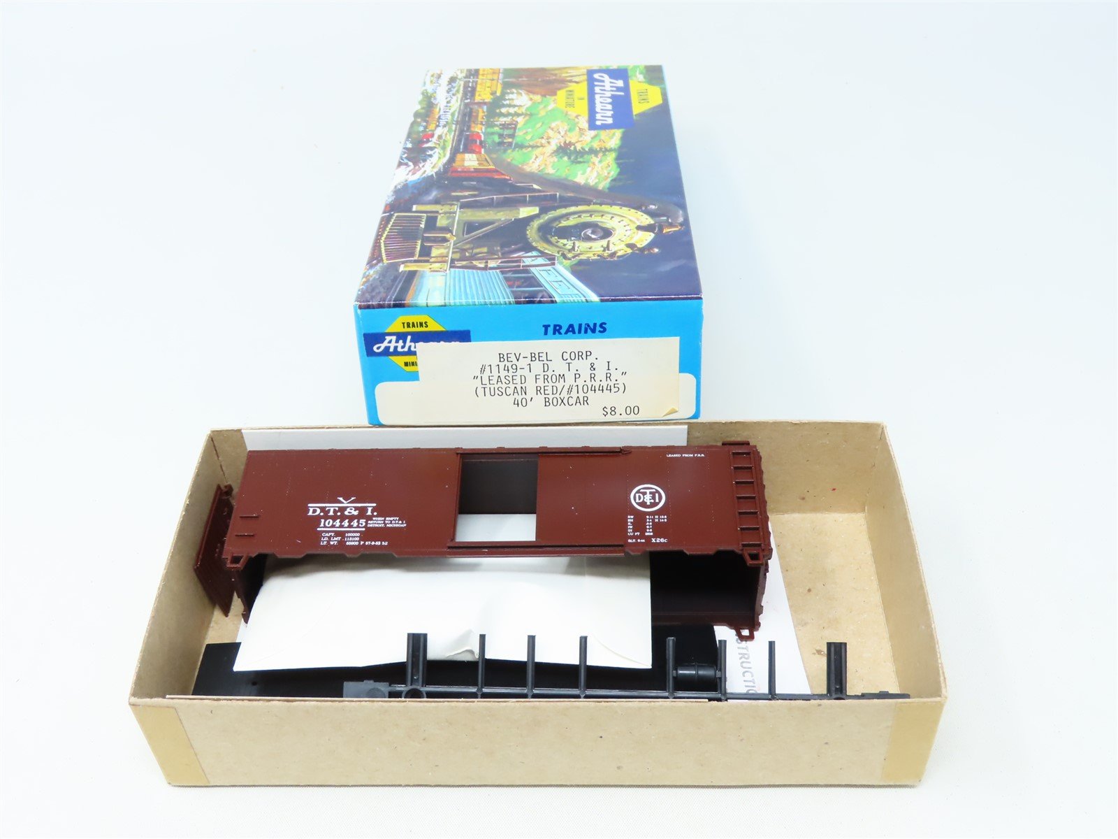 HO Scale Athearn Bev-Bel Kit 1149-1 DT&I Detroit Toledo & Ironton Box Car 104445
