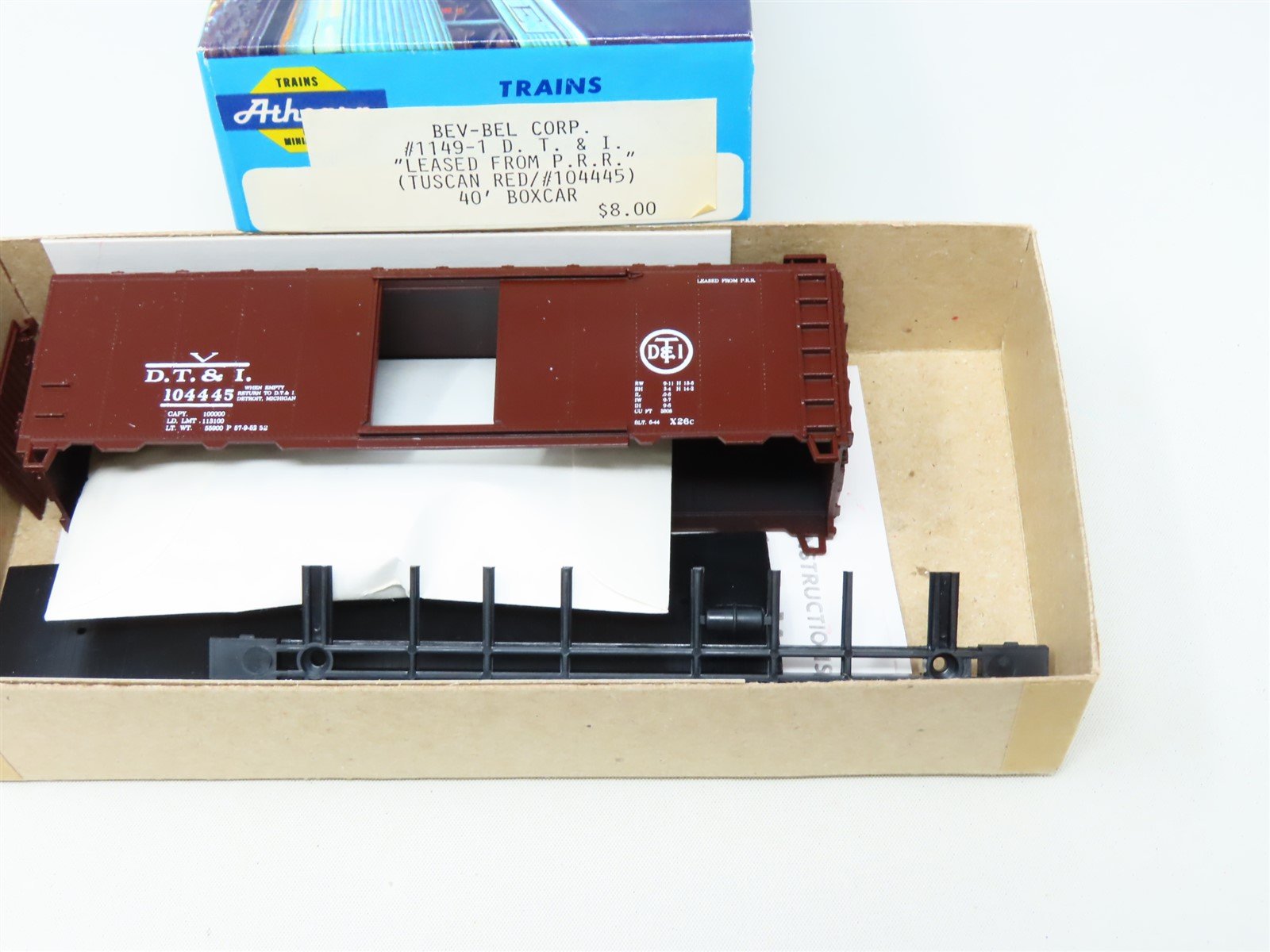HO Scale Athearn Bev-Bel Kit 1149-1 DT&I Detroit Toledo & Ironton Box Car 104445