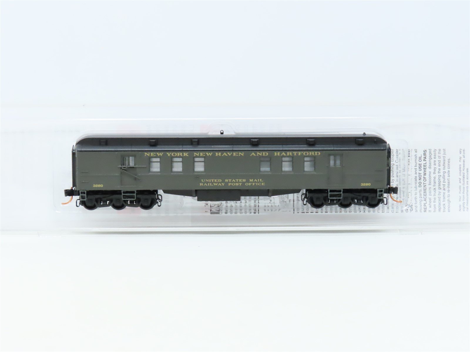 N Micro-Trains MTL 14000020 NY New Haven & Hartford Post Office Passenger #3280