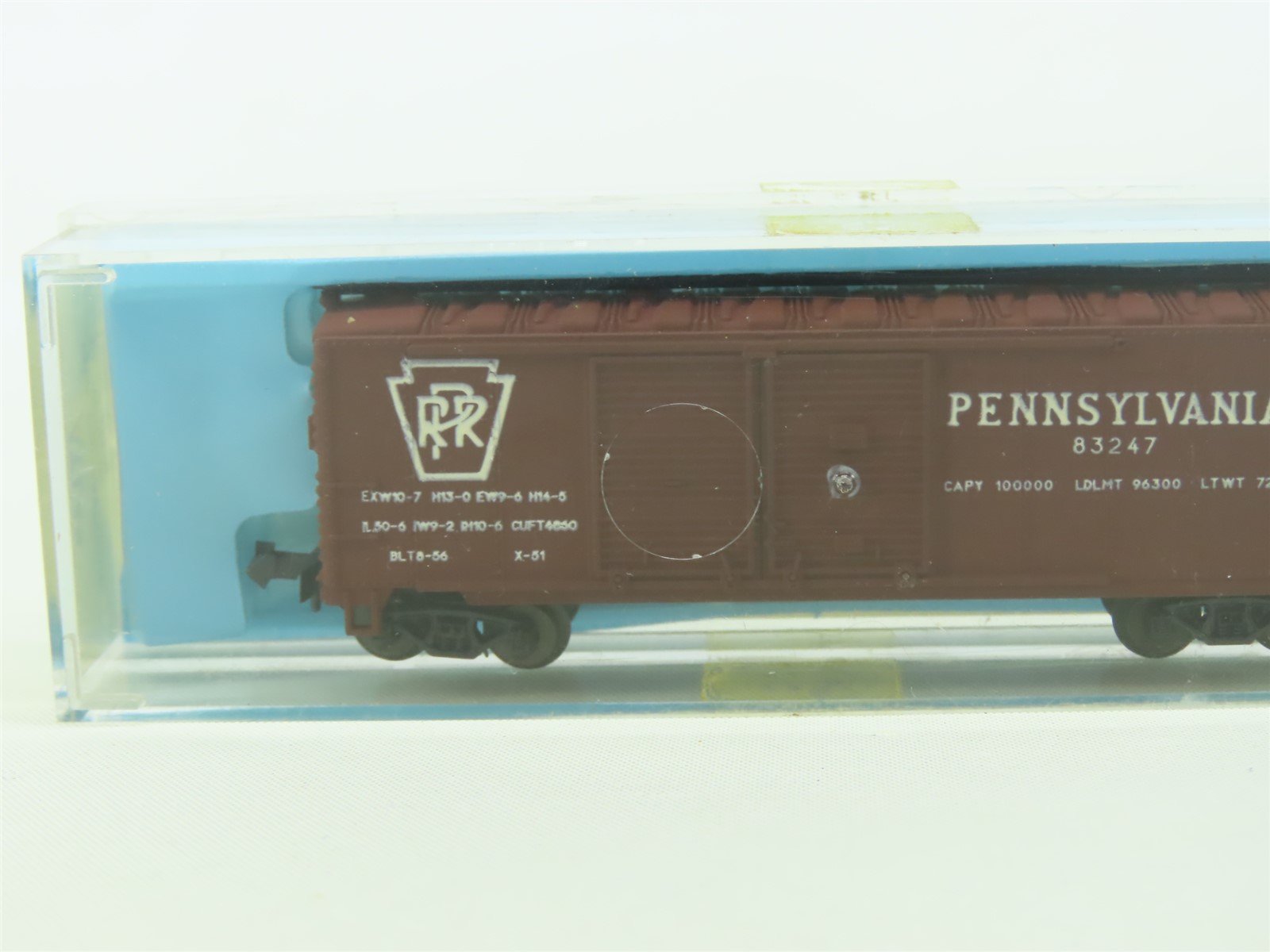 N Scale Atlas #2286 PRR Pennsylvania 40' Double Door Steel Box Car #83247