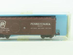 N Scale Atlas #2286 PRR Pennsylvania 40' Double Door Steel Box Car #83247