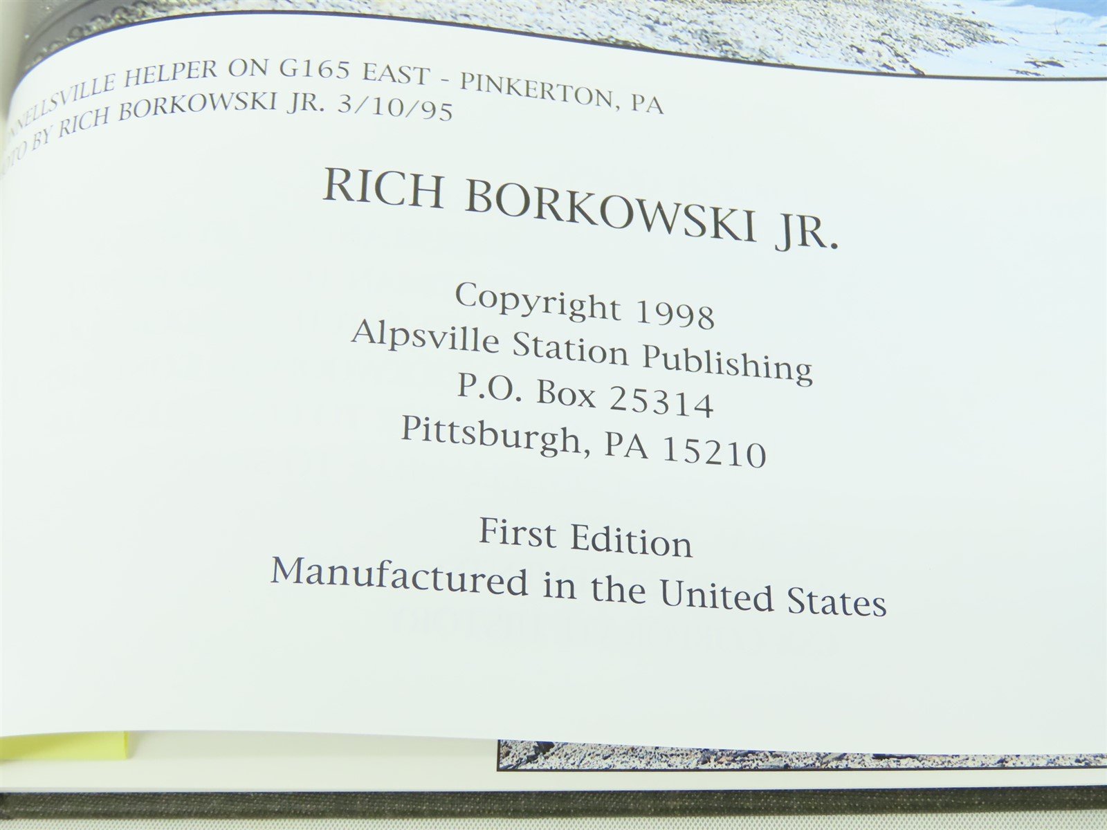 CSX Transportation by Rich Borkowski Jr. ©1998 HC Book