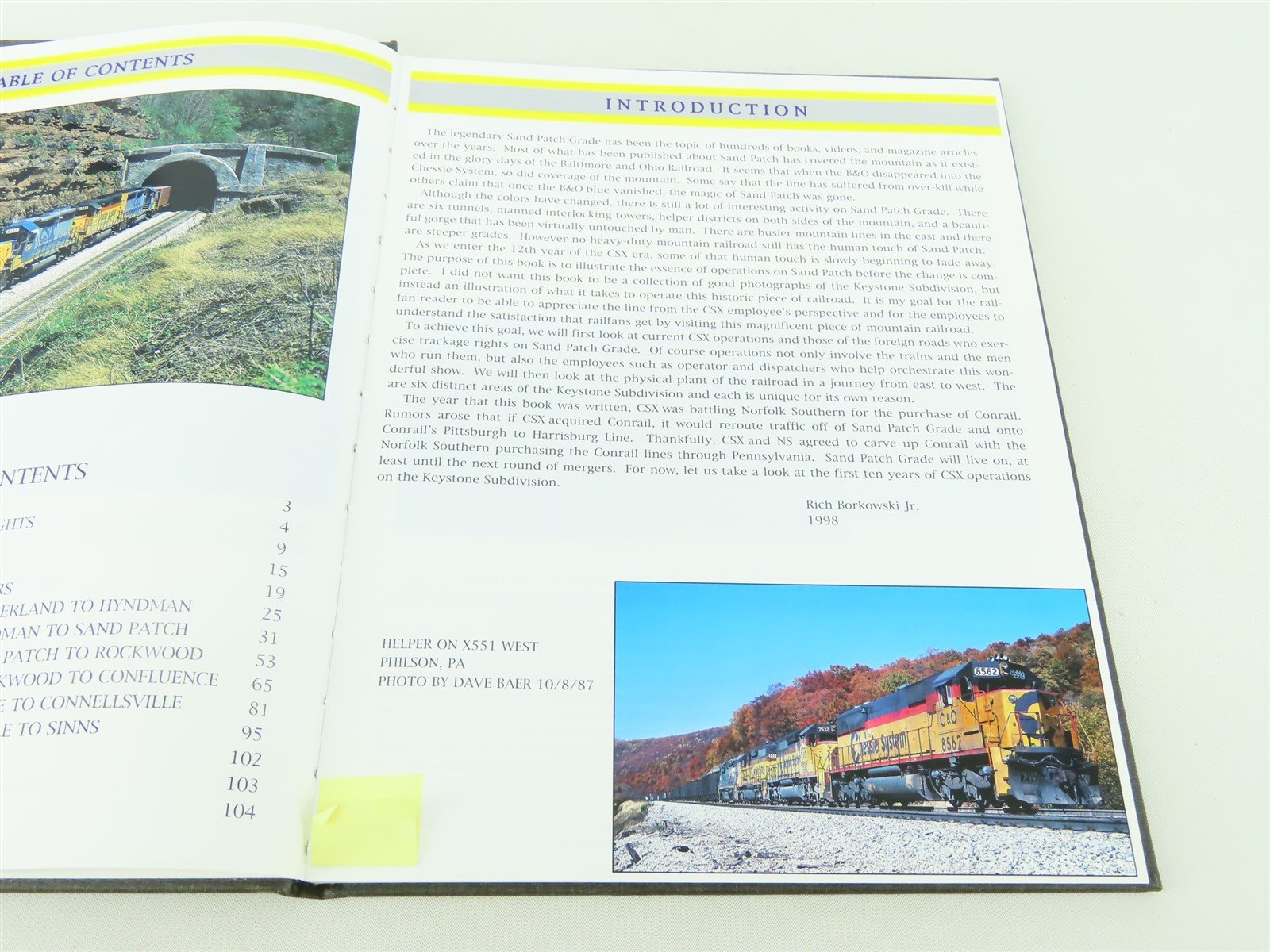 CSX Transportation by Rich Borkowski Jr. ©1998 HC Book