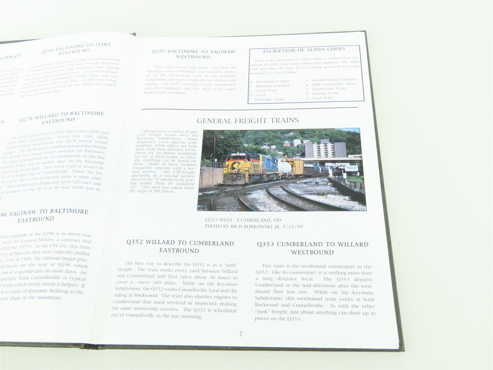 CSX Transportation by Rich Borkowski Jr. ©1998 HC Book