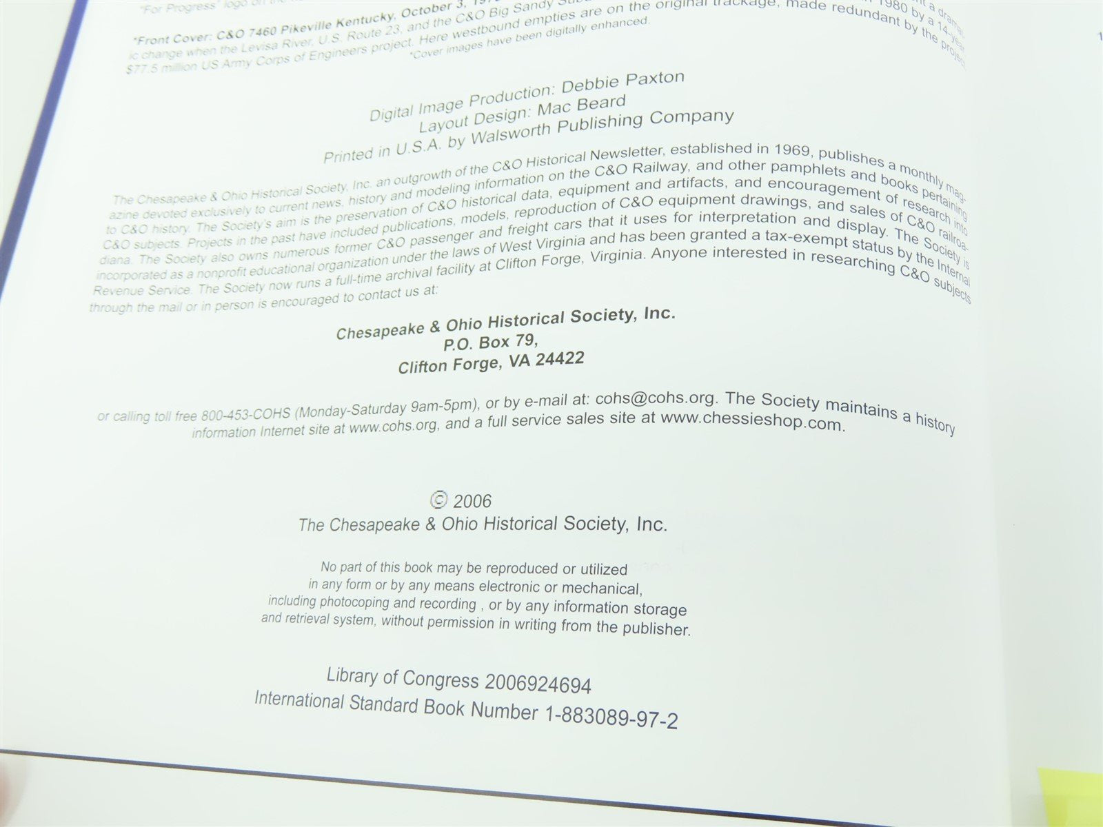 Chesapeake & Ohio Diesel Locomotives 1949-1972 by Jerry Doyle ©2006 HC Book