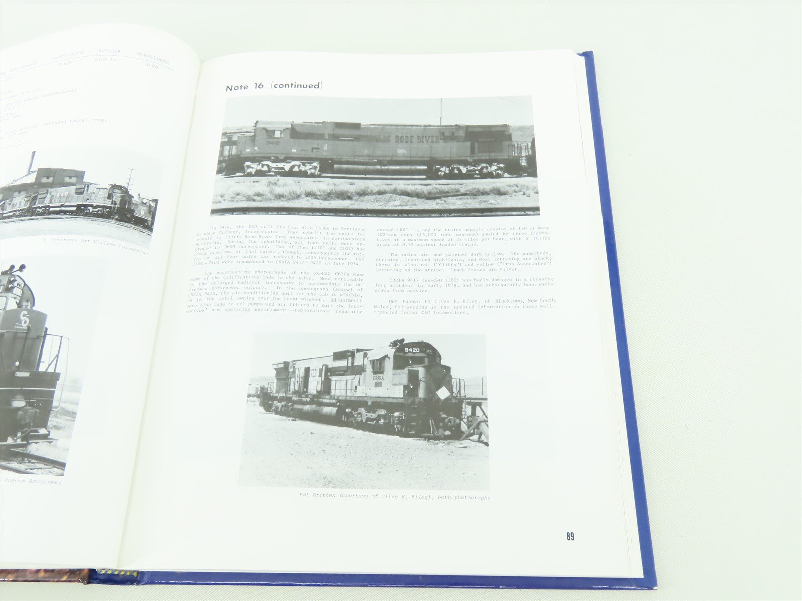 Chesapeake & Ohio Diesel Locomotives by Shaver & Gilliland ©1994 HC Book