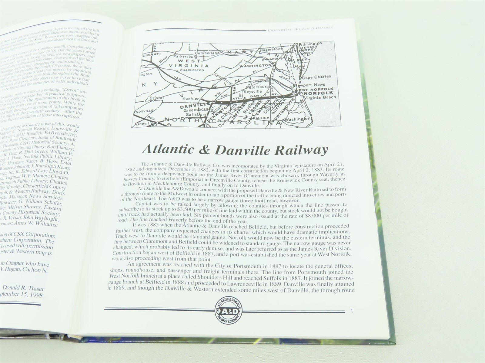 Virginia Railway Depots by Donald R Traser ©1998 HC Book