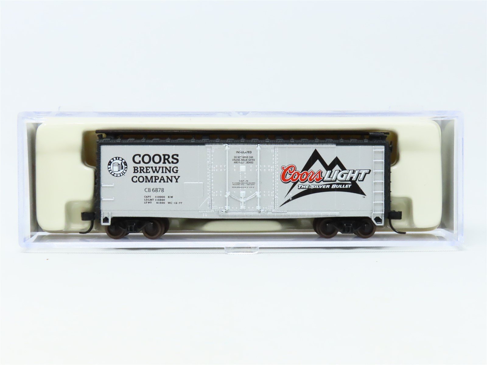 N Scale Atlas NSC 07-13a CB Coors Light "The Silver Bullet" Box Car #6878