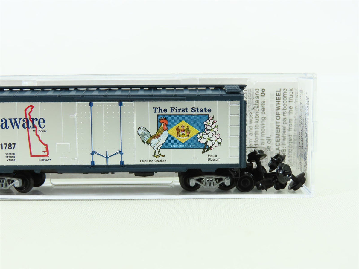 N Scale Micro-Trains MTL #02100414 DE Delaware State Car 40&#39; Box Car #1787
