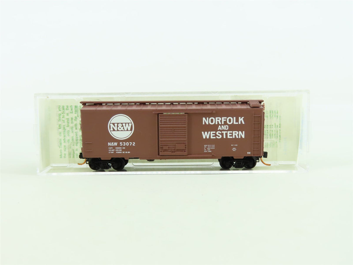 N Micro-Trains MTL 1972 Series #02000039 N&amp;W Norfolk &amp; Western 40&#39; Box Car 53072