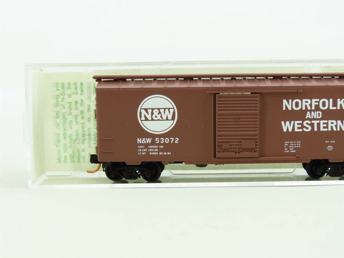 N Micro-Trains MTL 1972 Series #02000039 N&amp;W Norfolk &amp; Western 40&#39; Box Car 53072