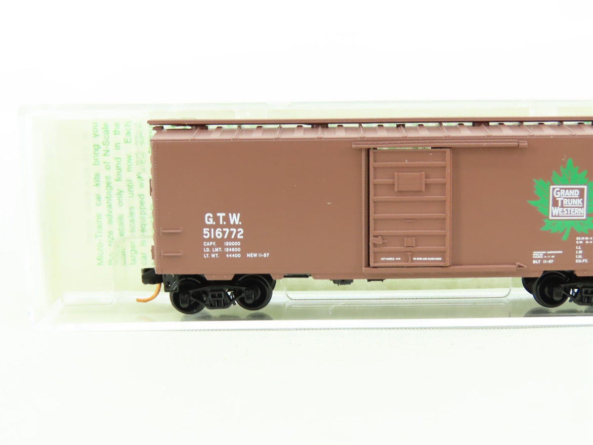 N Micro-Trains MTL 1972 Series #02000018 GTW Grand Trunk Western 40&#39; Box Car