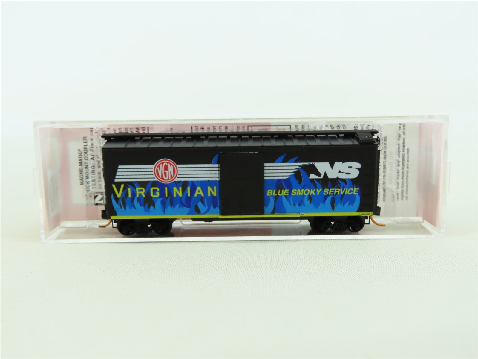 N Scale Micro-Trains MTL NSE Special Run NS VGN Blue Smoky Service 40' Box Car