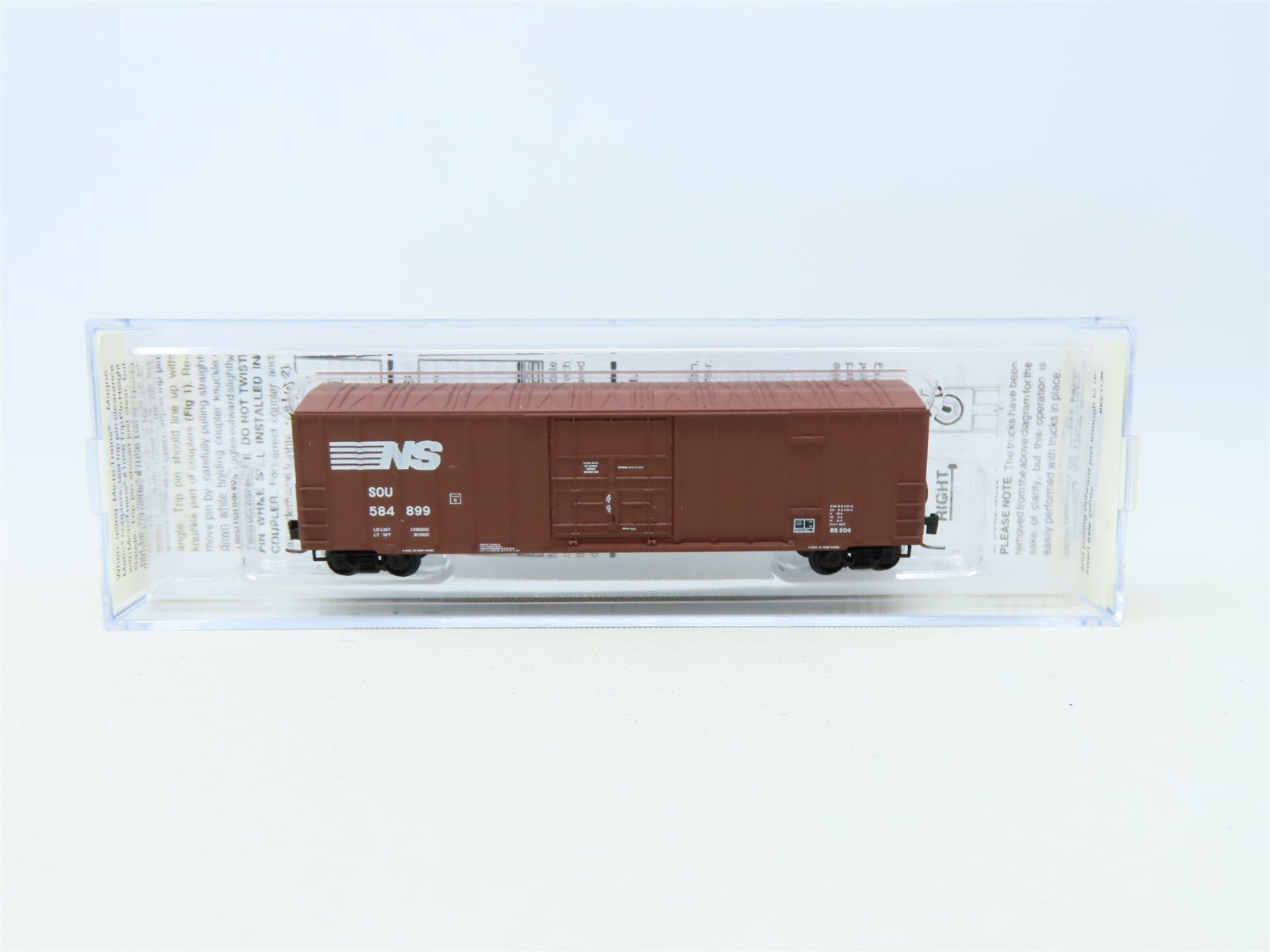 Z Scale Micro-Trains MTL 511 00 040 NS SOU Norfolk Southern 50' Box Car #584899
