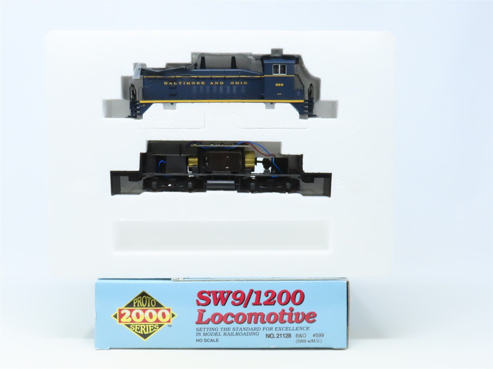 HO Scale Proto 2000 21128 B&O Baltimore & Ohio EMD SW9 Diesel Switcher #599
