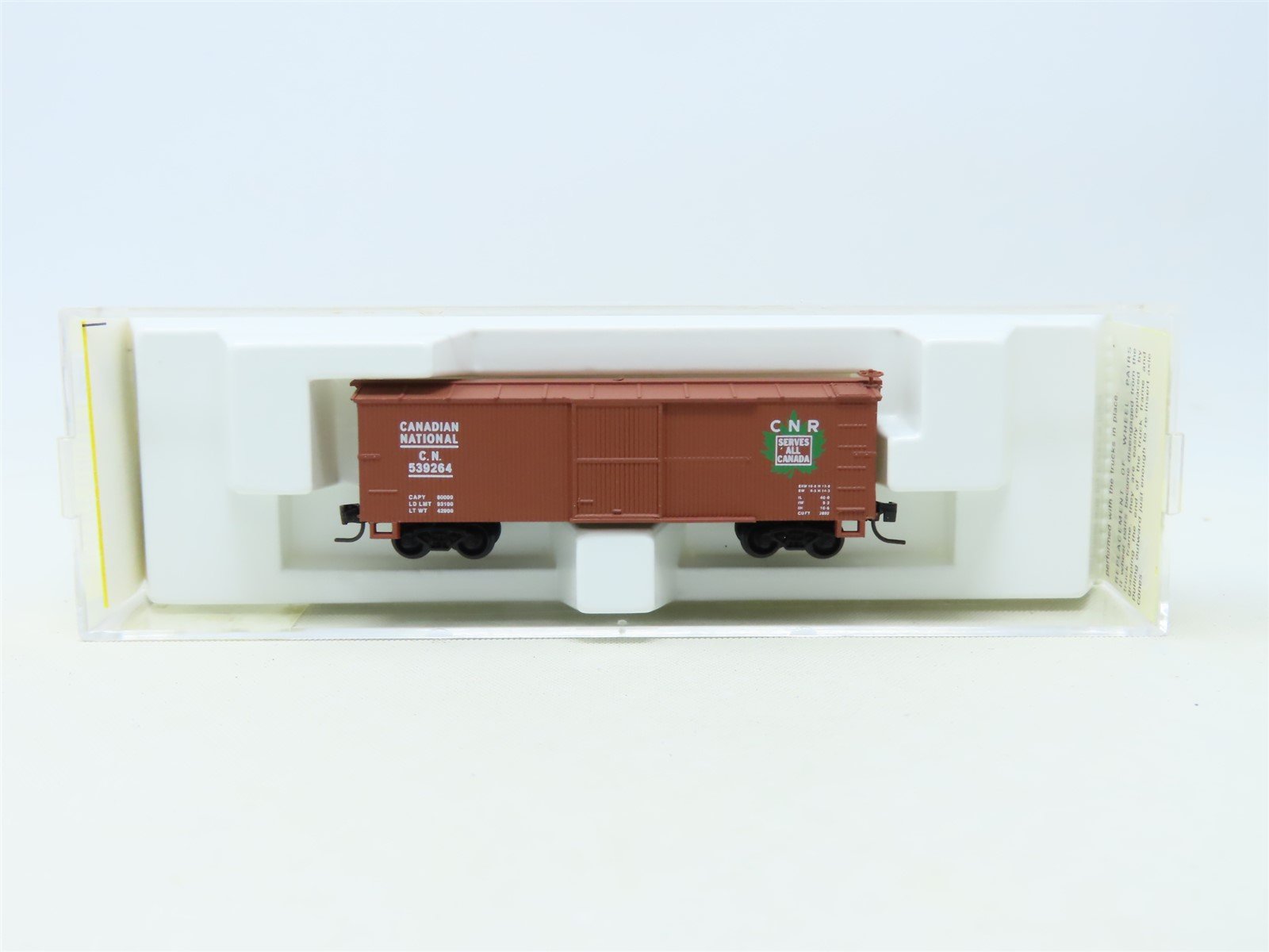 Z Scale Micro-Trains MTL Kadee 13903-2 CN Canadian National Box Car #539264