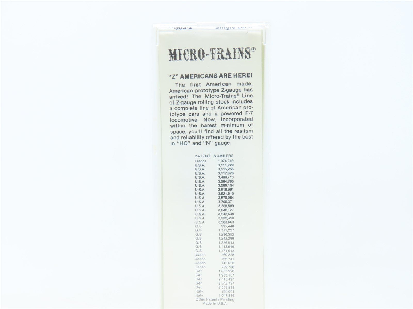 Z Scale Micro-Trains MTL Kadee 13903-2 CN Canadian National Box Car #539264