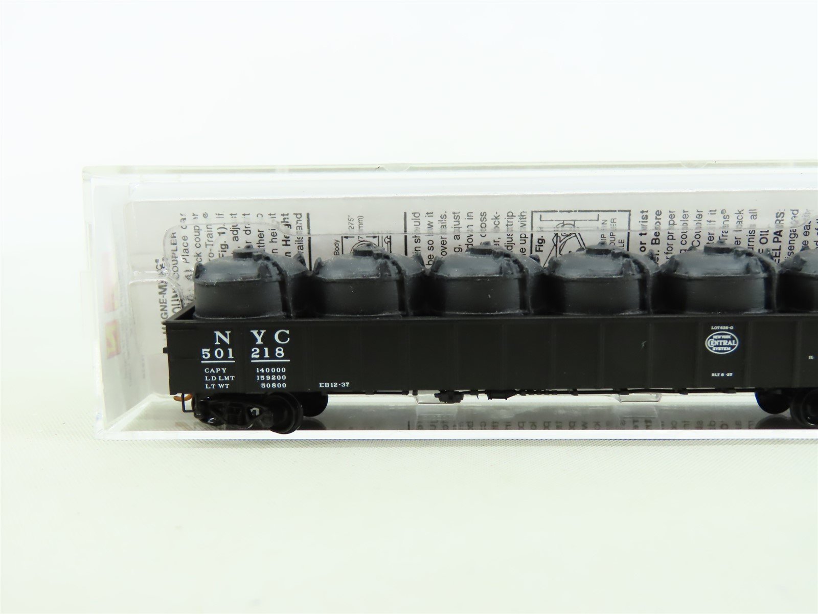 N Micro-Trains MTL #10500721 NYC New York Central 50' Gondola w/ Load #501218