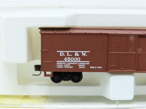 Z Scale Micro-Trains MTL Kadee 13906-2 DL&W Lackawanna 40' Wooden Box Car #45000