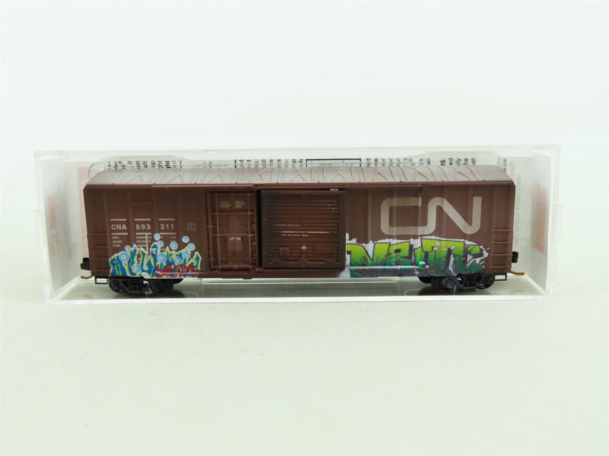 N Micro-Trains MTL #02644030 CN Canadian National 50&#39; Boxcar 553211 - Weathered