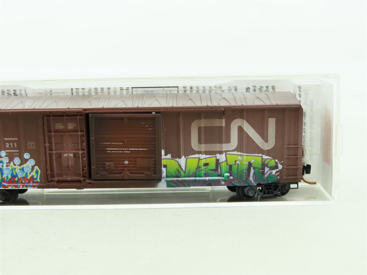 N Micro-Trains MTL #02644030 CN Canadian National 50&#39; Boxcar 553211 - Weathered