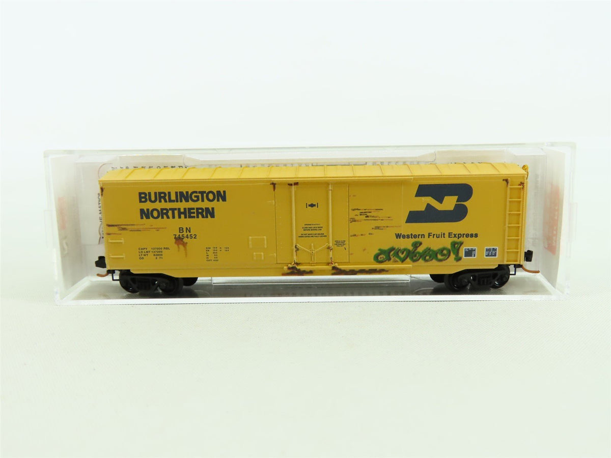 N Micro-Trains MTL #03844161 BN Burlington Northern 50&#39; Box Car - Weathered