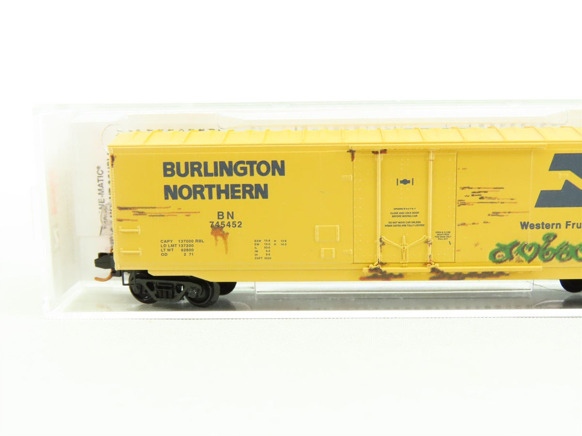 N Micro-Trains MTL #03844161 BN Burlington Northern 50&#39; Box Car - Weathered