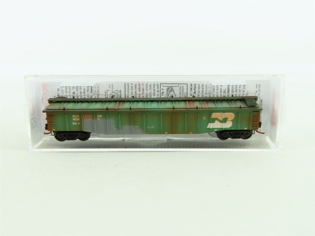 N Micro-Trains MTL #10644250 BN Burlington Northern 50&#39; Gondola - Weathered